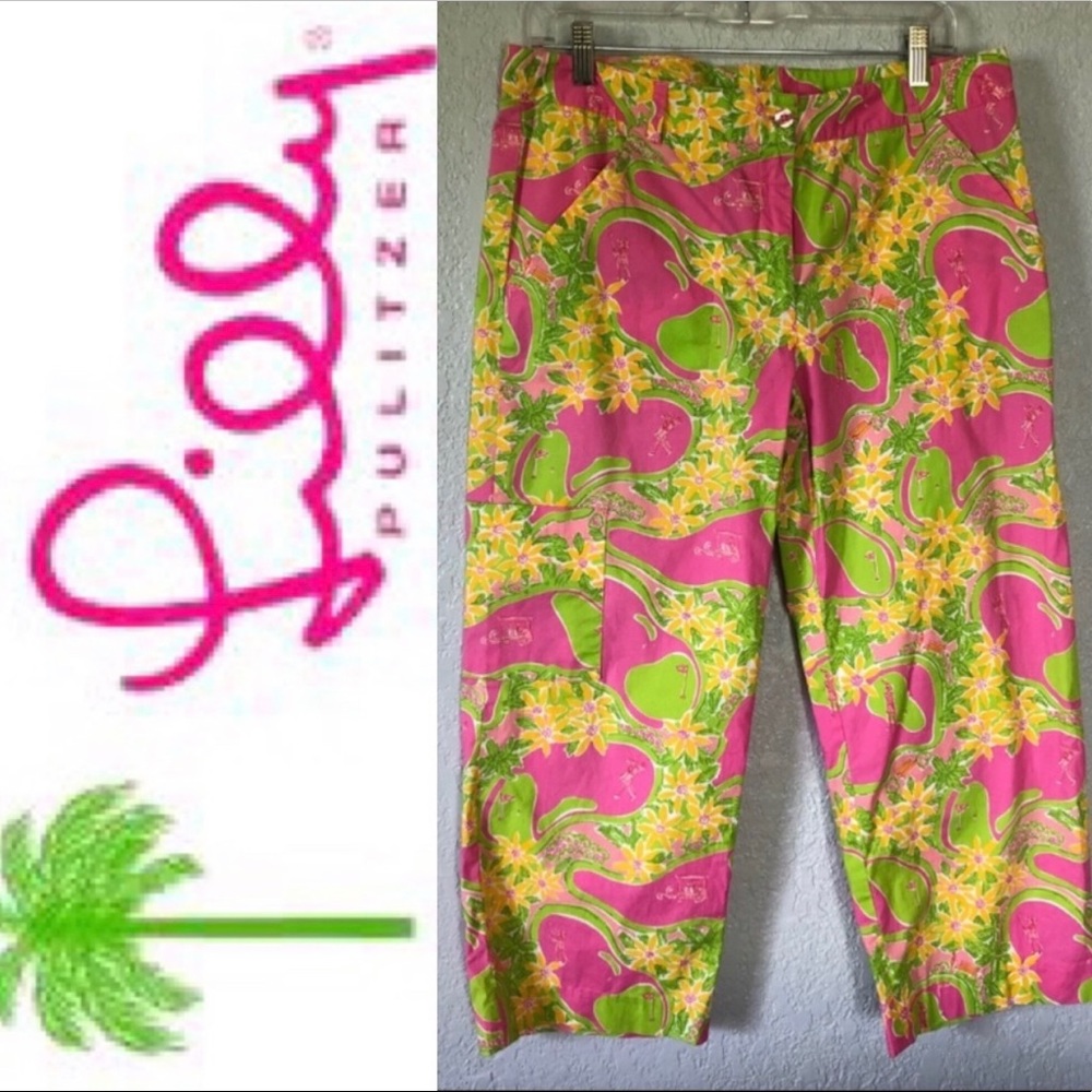 Lilly Pulitzer Vintage Line Drive capris - size 6